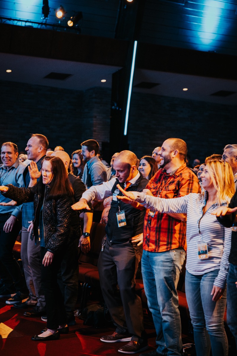 Lookout community leaders gathered in worship at Faith Forward event