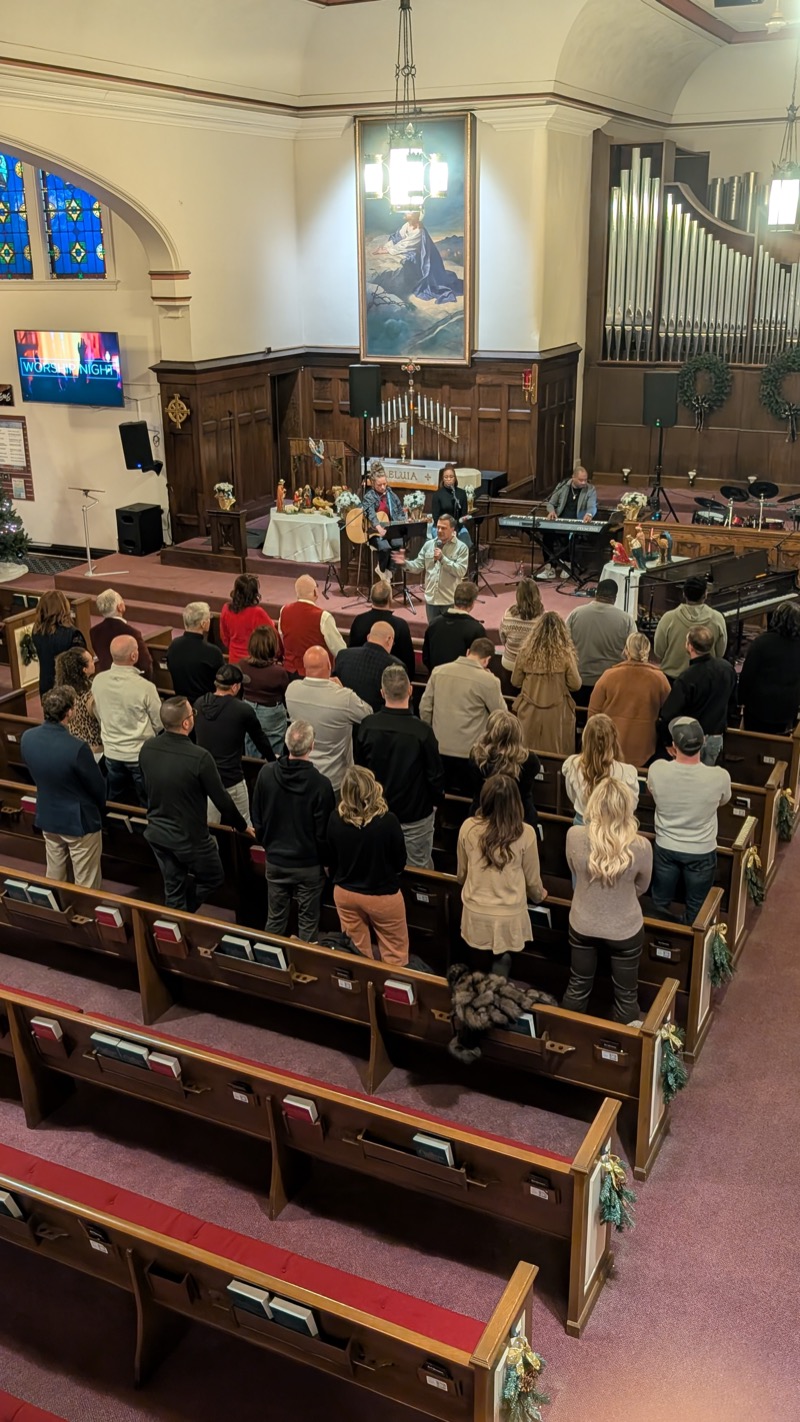 Lookout fellowship gathering at church